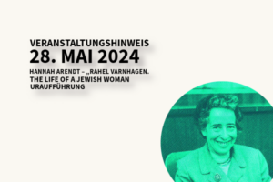Cover Veranstaltung zu Rahel Varnahgen Hannah Arendt