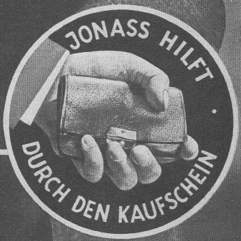 Werbung für den Kaufschein, um 1930
